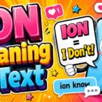 ION Meaning in Text