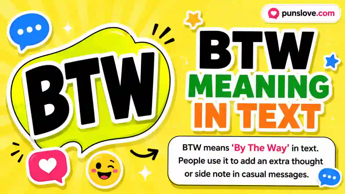 BTW Mean in Text