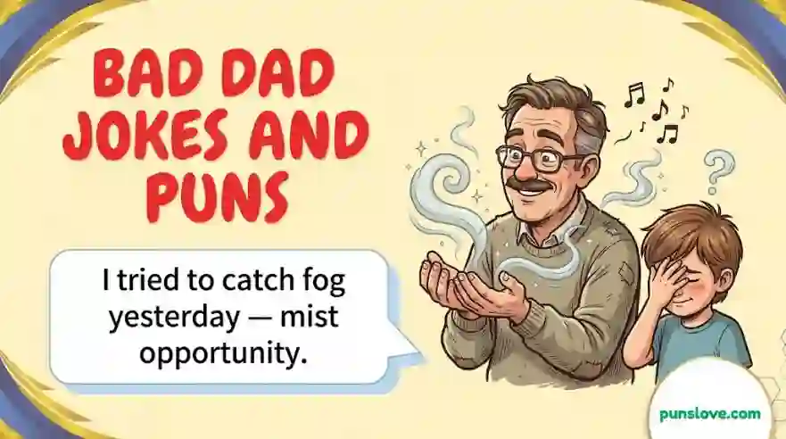 Bad Dad Jokes and Puns