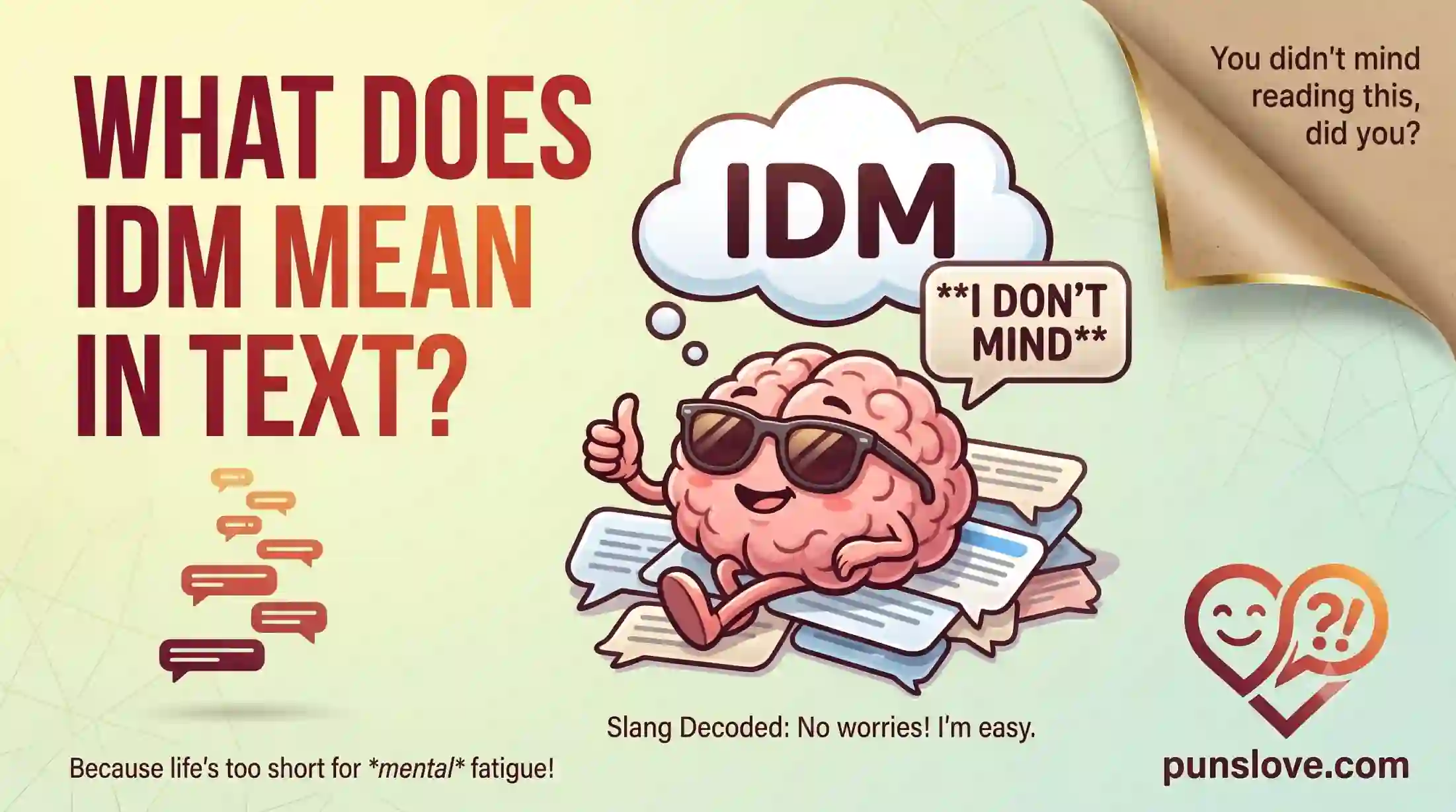 IDM Meaning in Text